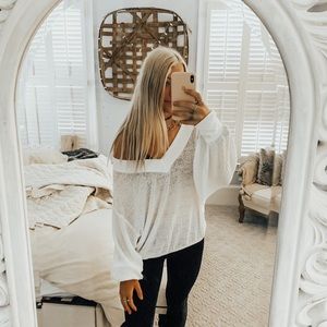 Free People White Top